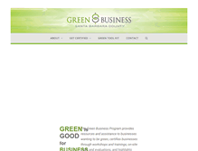 Tablet Screenshot of greenbizsbc.org